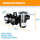 KIT FILTRO F 450 MOTOBOMBA NBFC-2 1/2CV NAUTILUS COM AREIA