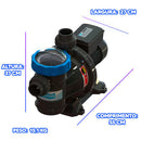 Kit Filtro e Bomba Motor 1/2cv Piscinas Até 50m³ Sodramar