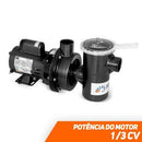 KIT FILTRO F 350 MOTOBOMBA 1/3CV NAUTILUS COM AREIA